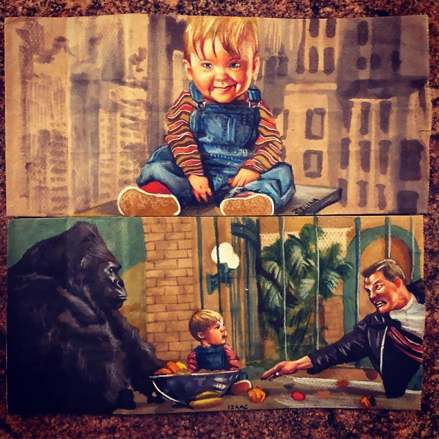 Art-On-Kids-Lunch-Bags-Lynell-Jinks