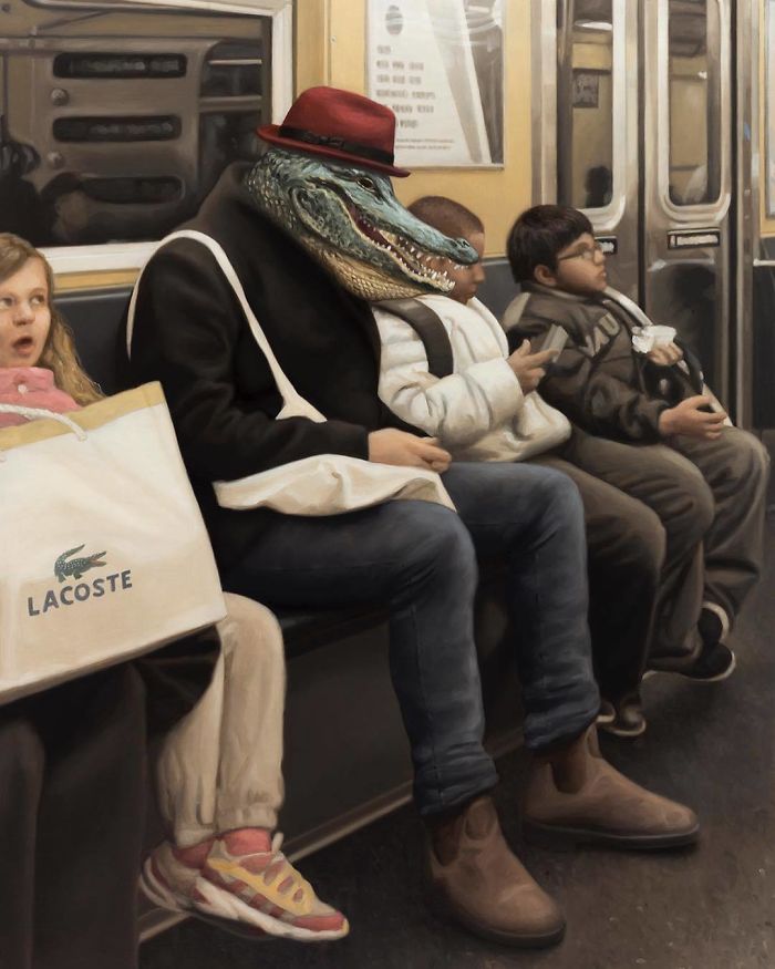 Subway-People-Animal-Heads-Paintings-Matthew-Grabelsky