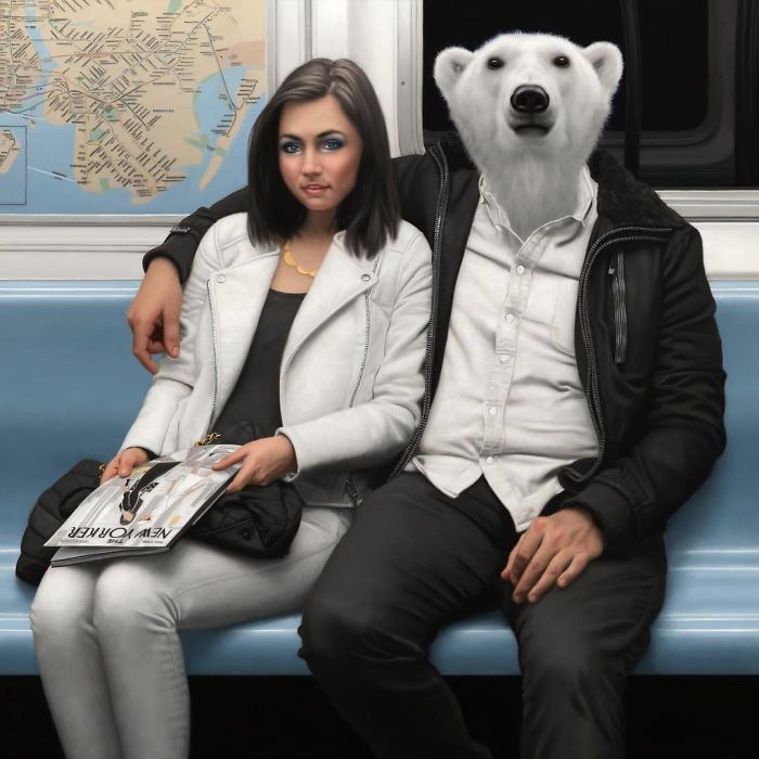 Subway-People-Animal-Heads-Paintings-Matthew-Grabelsky