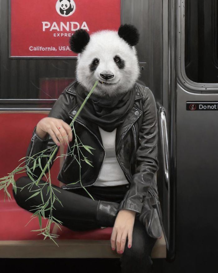 Subway-People-Animal-Heads-Paintings-Matthew-Grabelsky