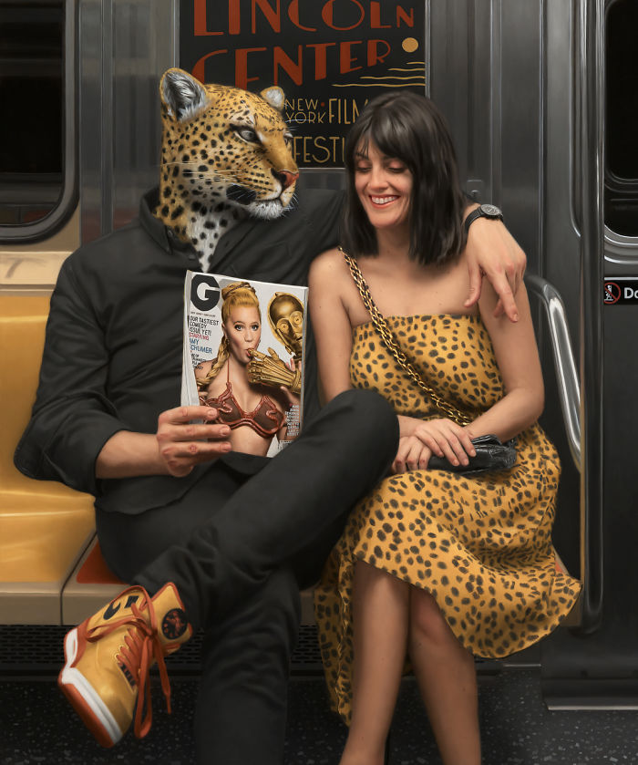Subway-People-Animal-Heads-Paintings-Matthew-Grabelsky