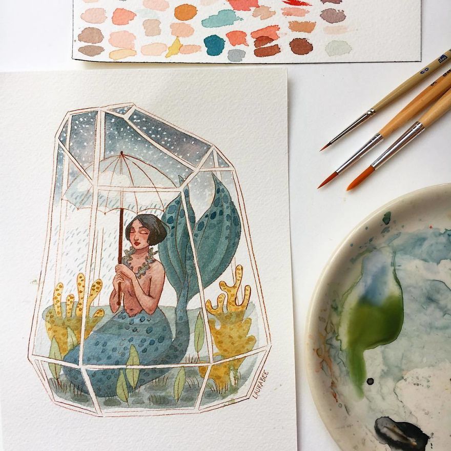 Painting Mermaids Every Day In May