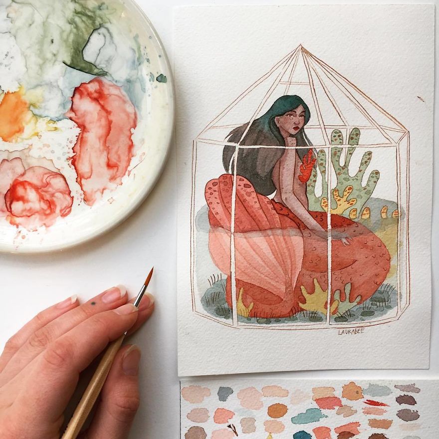 Painting Mermaids Every Day In May