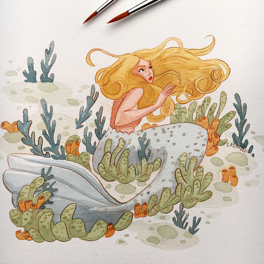 Painting Mermaids Every Day In May