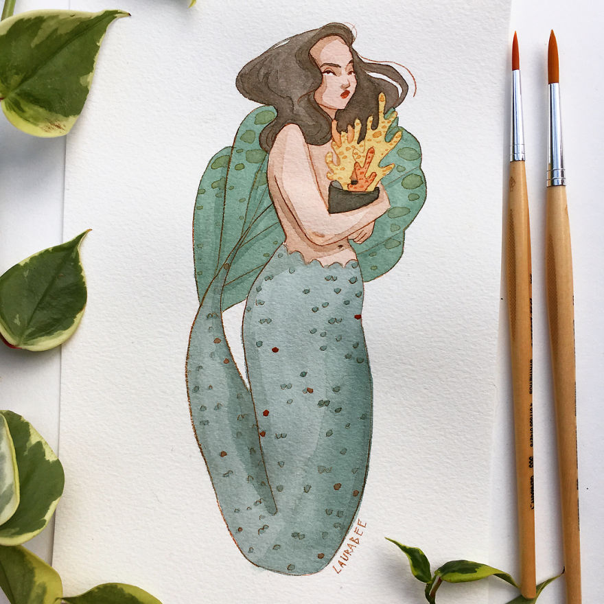 Painting Mermaids Every Day In May