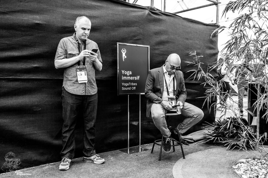 On Friday, May 25th 2018 At 12:44pm, Two Men Were Practicing Immersive Yoga 2.0