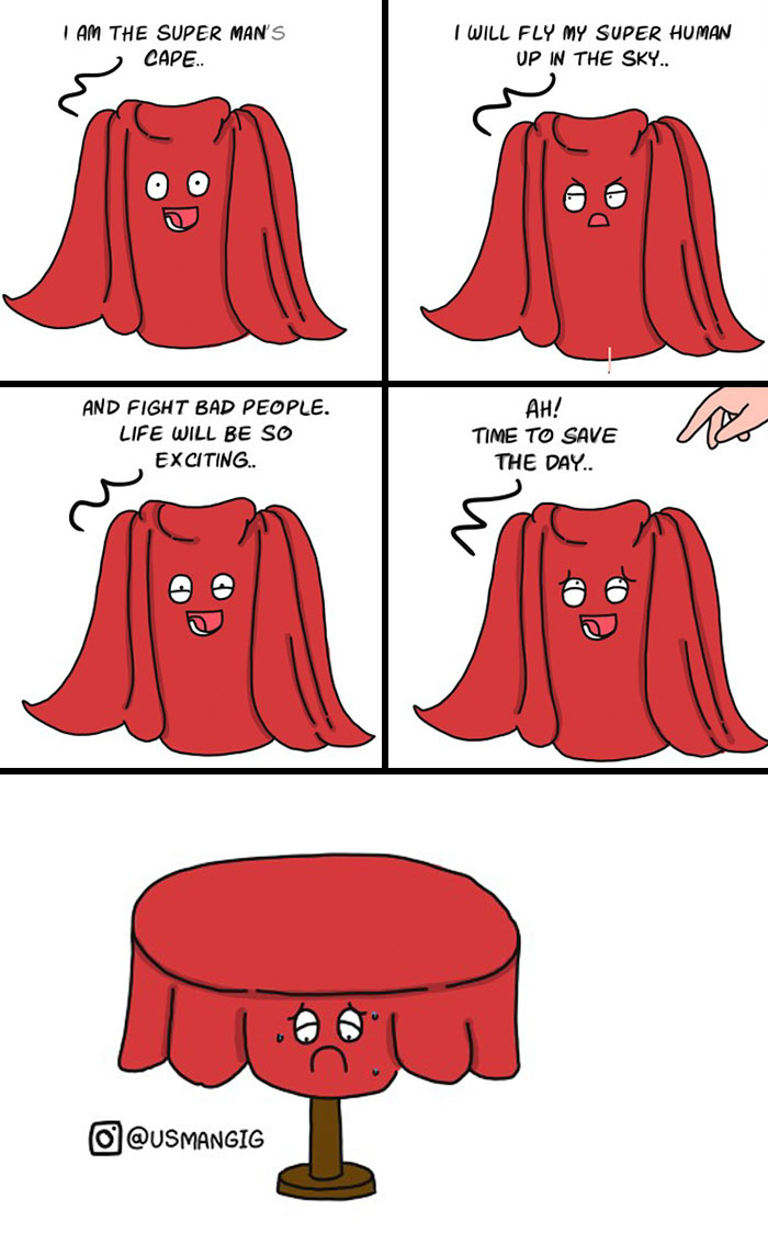 Comics Based On Perspective Of Non-Living Objects