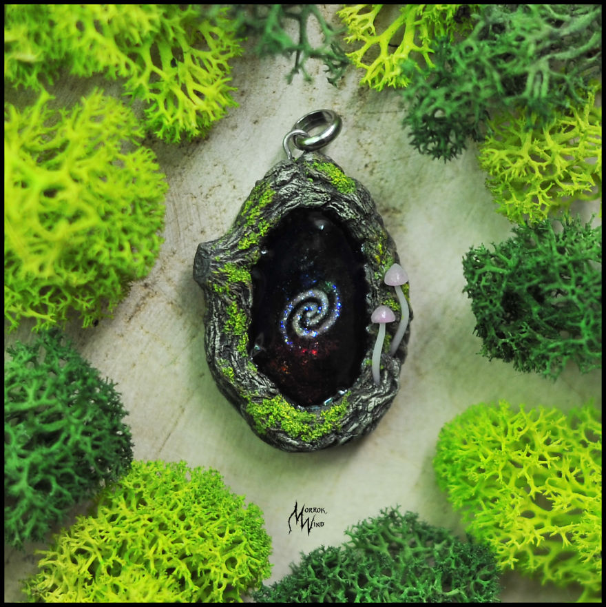 I Am Inspired By The Forest And Natural Textures To Create Decorations From Polymer Clay