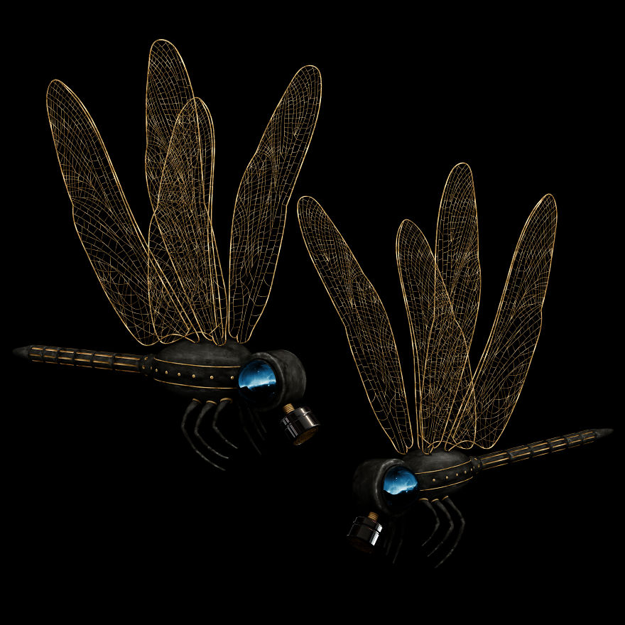 Black And Gold Animal Characters