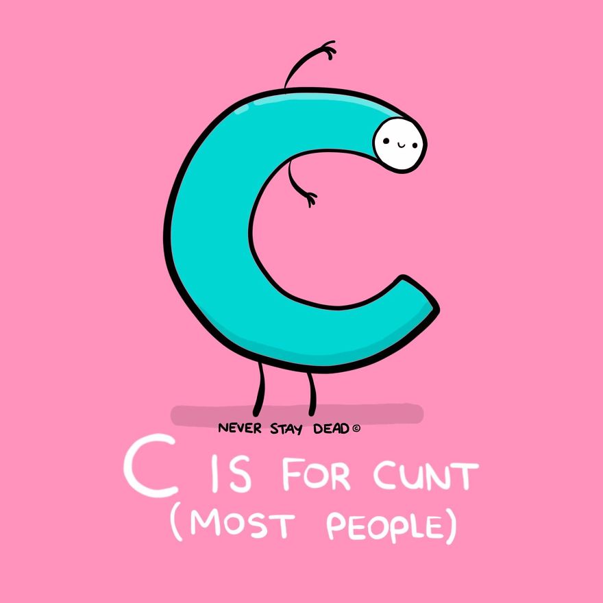 Cute And Offensive Alphabet