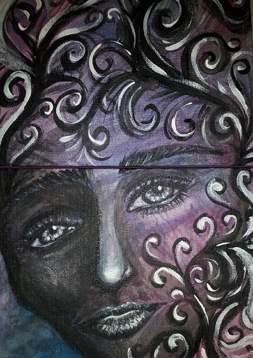 I Paint My Very Own Ideas With Acrylics On Canvas In A Different Way