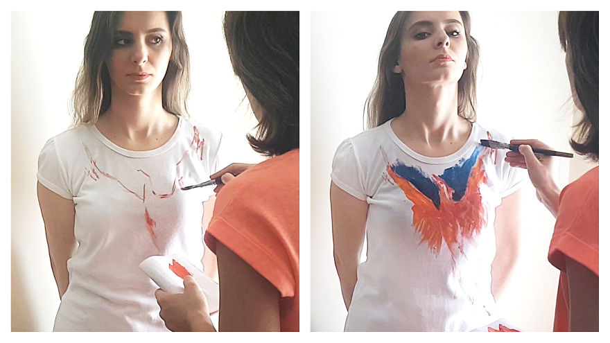 I Painted Clothes On People To Show How Mass-Market Clothing Can Be Turned Into The Piece Of Art. I Painted Clothes On People To Show How Mass-Market Clothing Can Be Turned Into The Piece Of Art.