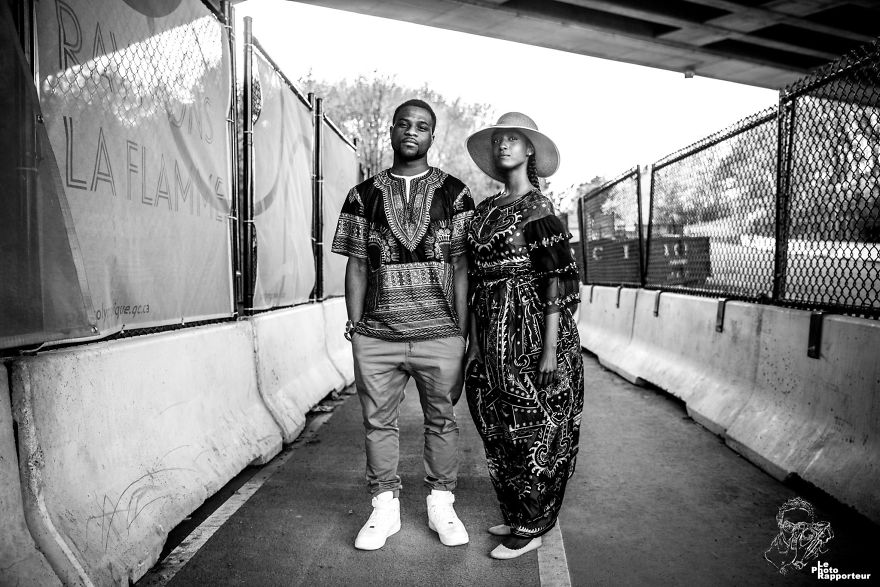 On Sunday, May 13th 2018 At 6:51pm, Karim And Renah Were On Their Way To Photograph Montreal's Olympic Stadium. Renah Was Wearing Her Favorite Dress