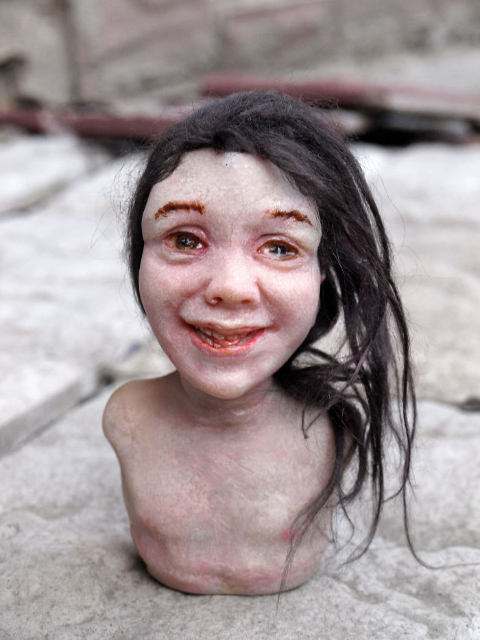 I Sculpt Faces Of Polymer Clay