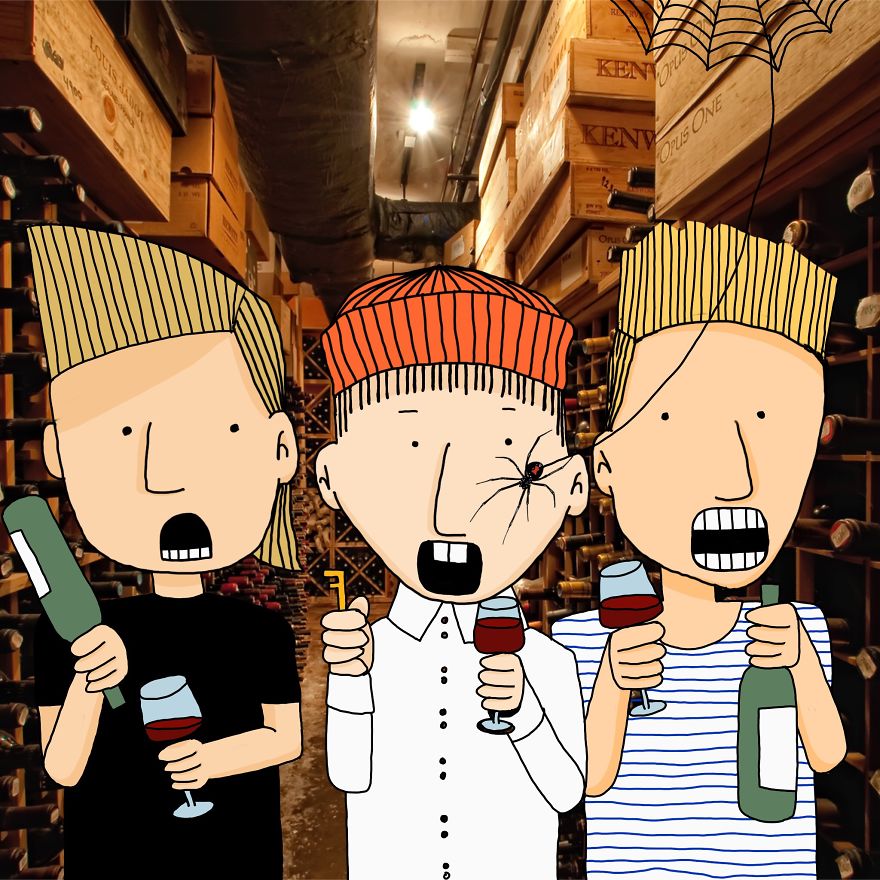 There Are Spiders In Our Wine Cellar