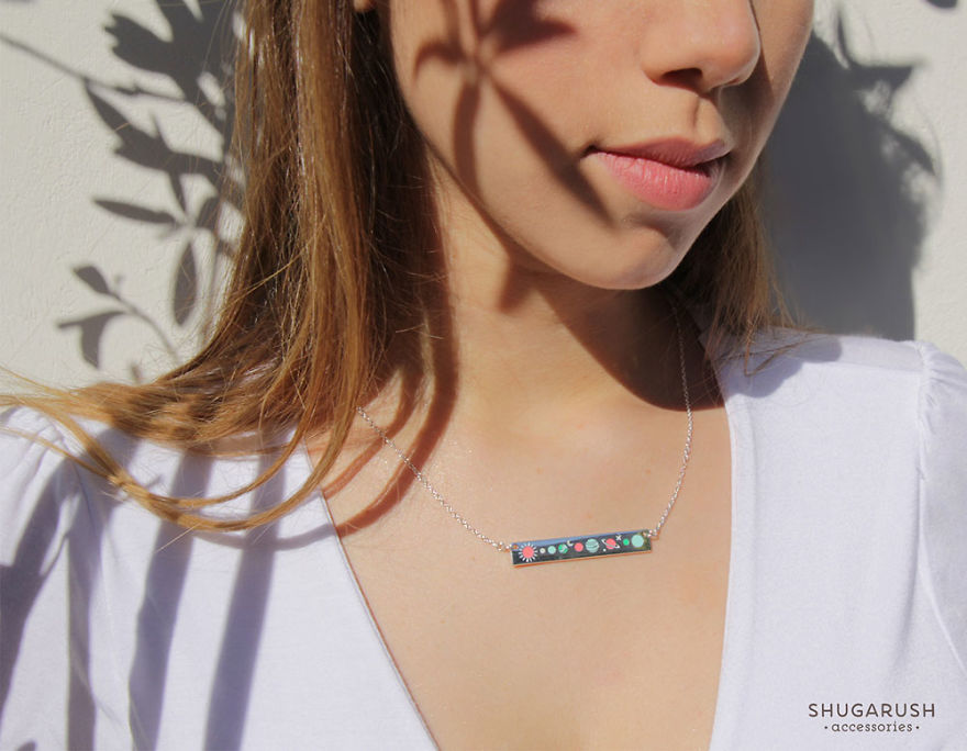 I Create Glow In The Dark Enamel Pins And Galaxy Necklaces