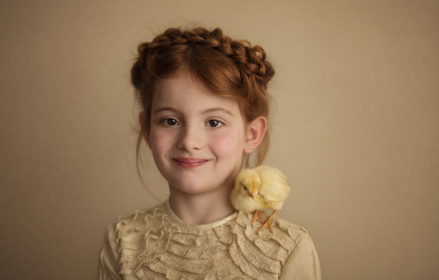 I Love To Photograph My Redhead Daughter With Pets In A Fancy Way