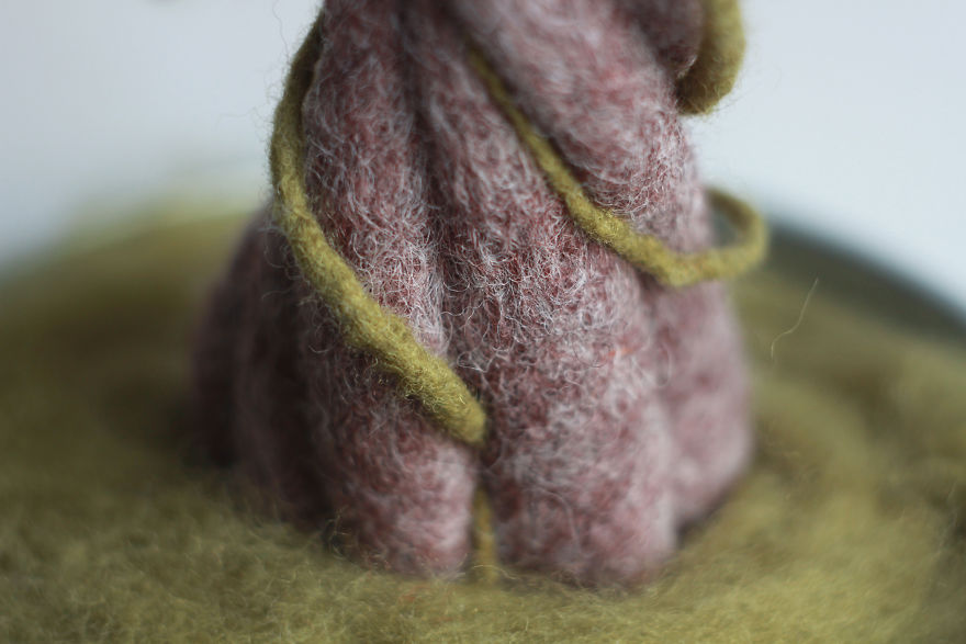 Dancing Groot In A Pot: Needle Felted Figurine