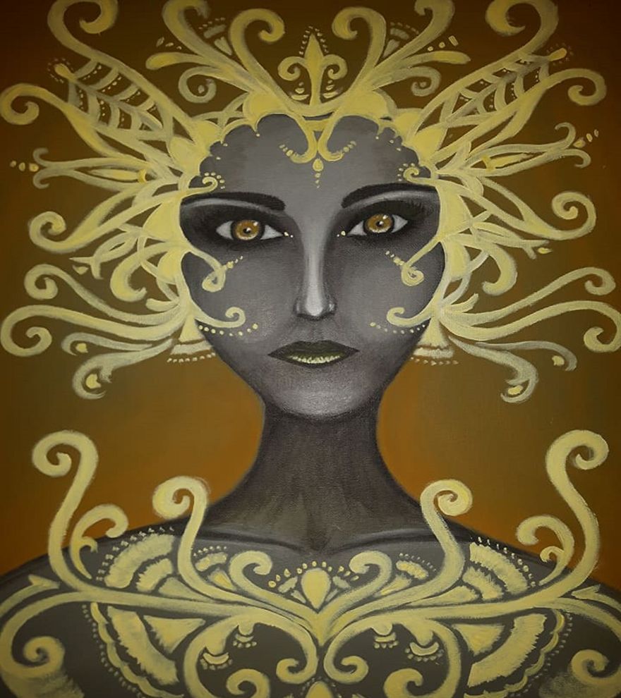 I Paint My Very Own Ideas With Acrylics On Canvas In A Different Way