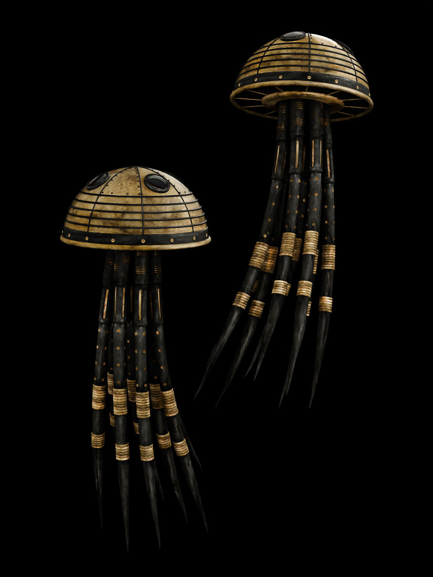 Black And Gold Animal Characters