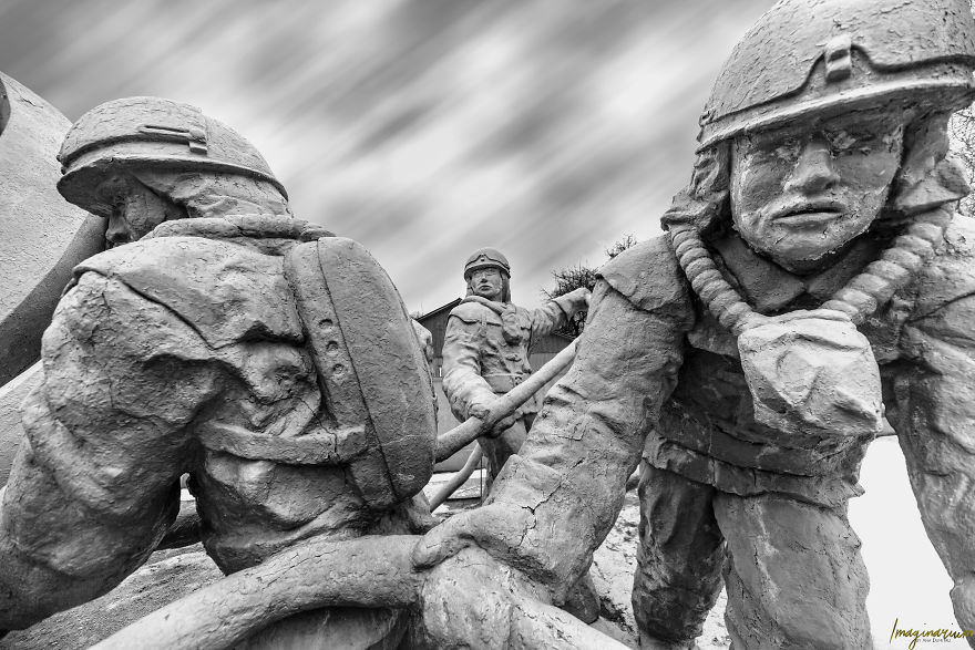 This Is The Monument Dedicated To The "Liquidators". Liquidators Are More Than 800,000 People Who Have Been Working On Cleaning Up Contaminated Areas