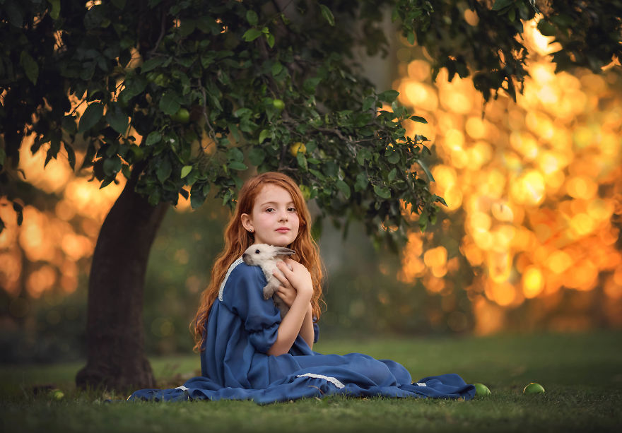 I Love To Photograph My Redhead Daughter With Pets In A Fancy Way