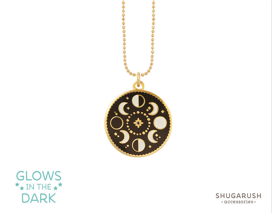 I Create Glow In The Dark Enamel Pins And Galaxy Necklaces