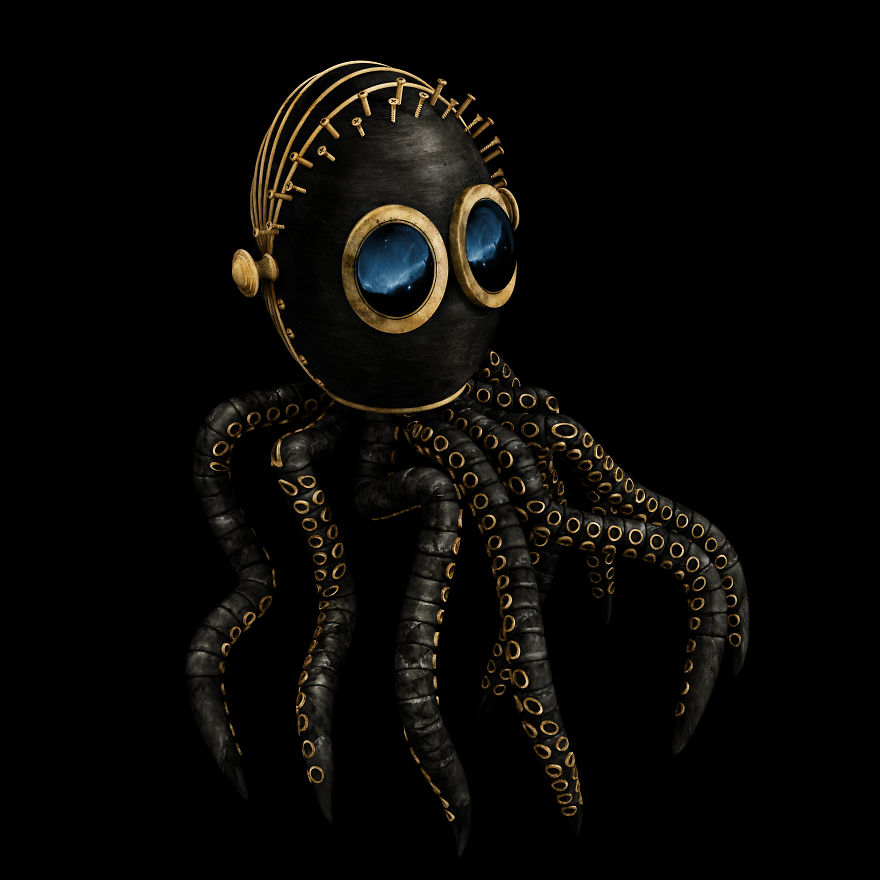 Black And Gold Animal Characters