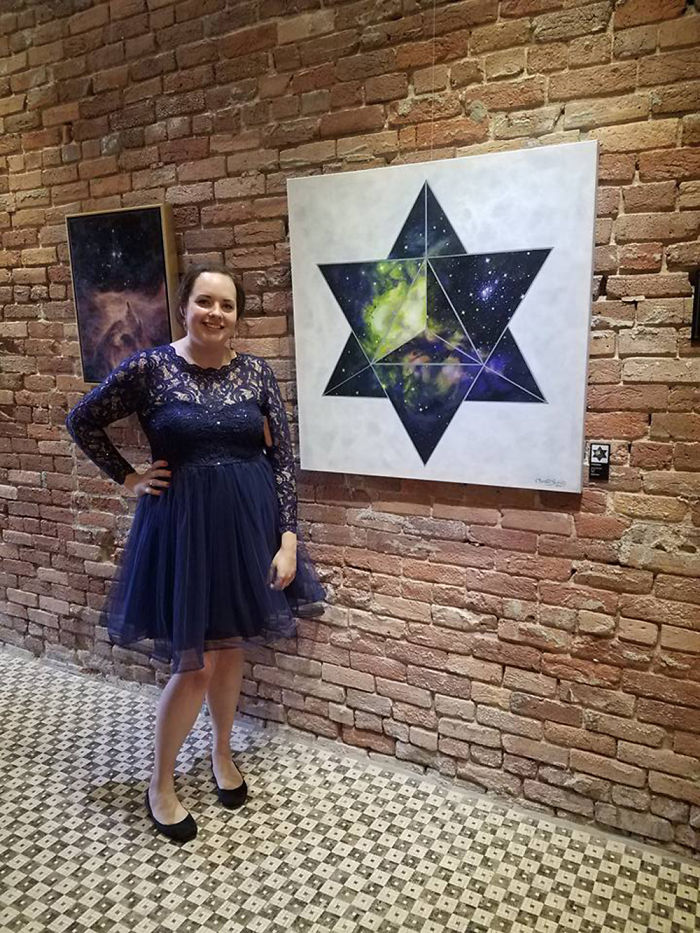 Painting Series Using Hubble Images & Geometry (20+paintings)