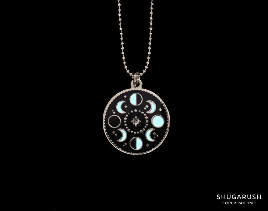 I Create Glow In The Dark Enamel Pins And Galaxy Necklaces