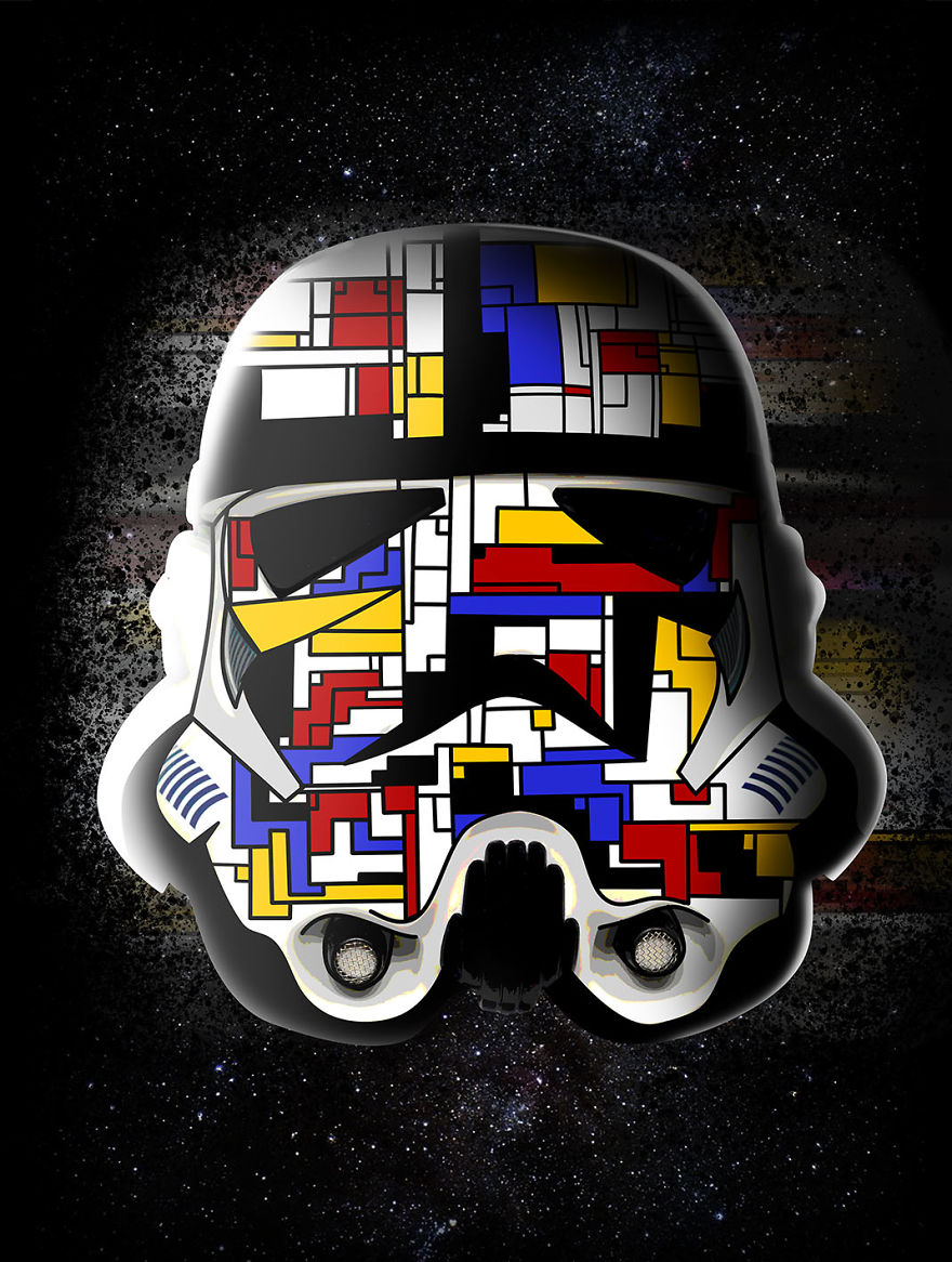 We Combinined Stormtrooper Helmets With A Variety Of Fun Themes Using Photoshop