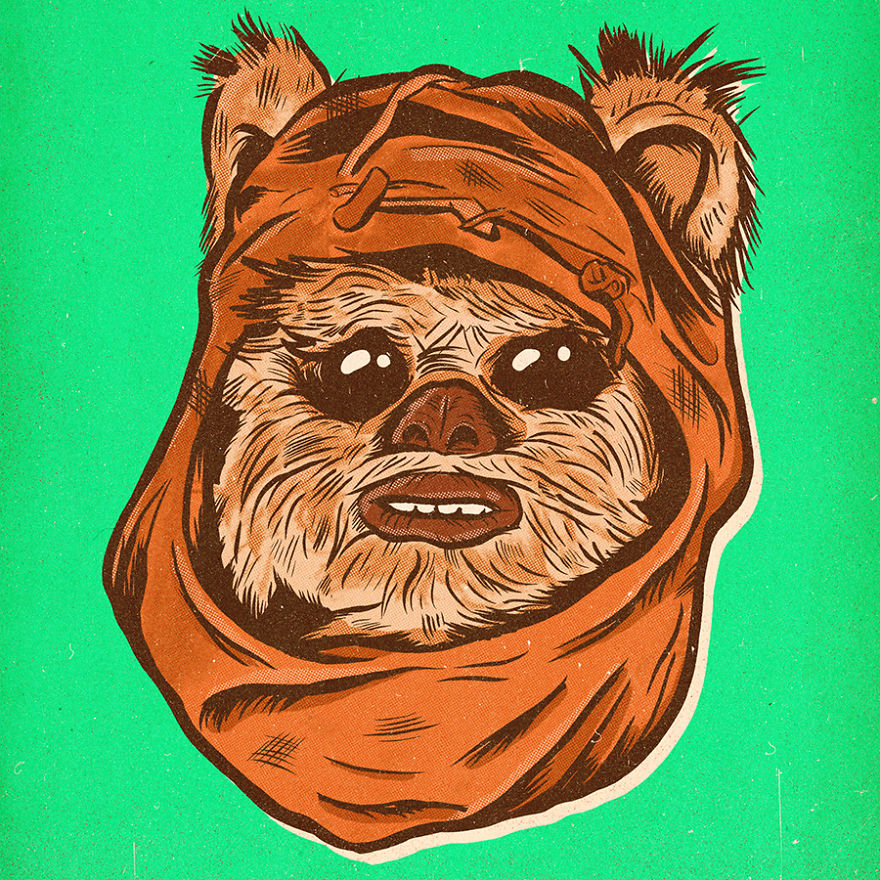 Artist Illustrates Nine Portraits Inspired By The Original Marvel Star Wars Comics