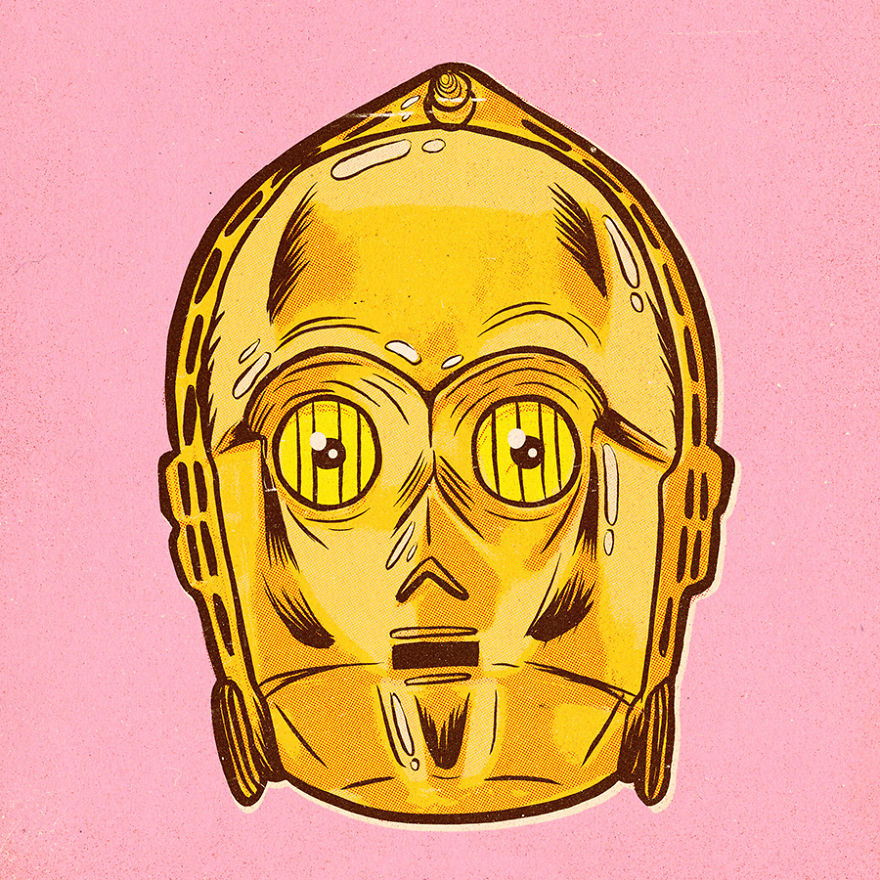 Artist Illustrates Nine Portraits Inspired By The Original Marvel Star Wars Comics