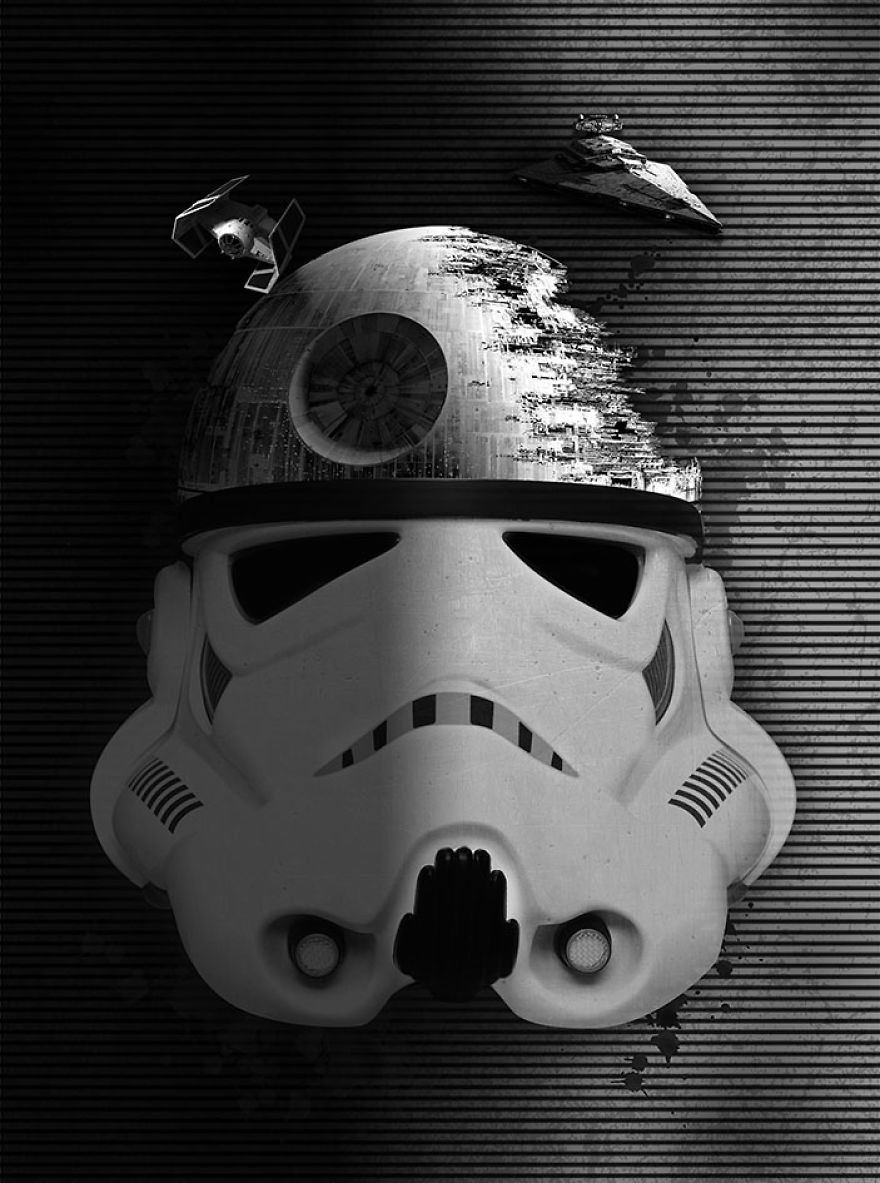 We Combinined Stormtrooper Helmets With A Variety Of Fun Themes Using Photoshop We Combinined Stormtrooper Helmets With A Variety Of Fun Themes Using Photoshop