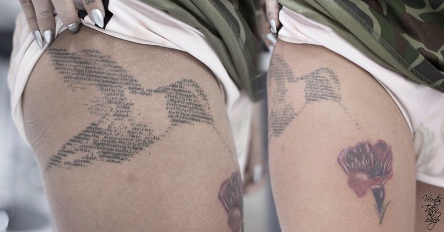 Tattooist Uses Computer Codes To Make Her Tattoos And The Result Impresses