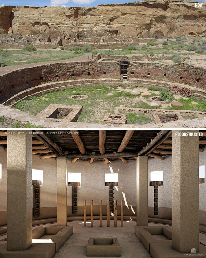 Great Kiva, Aztec Ruins National Monument (New Mexico, Usa)