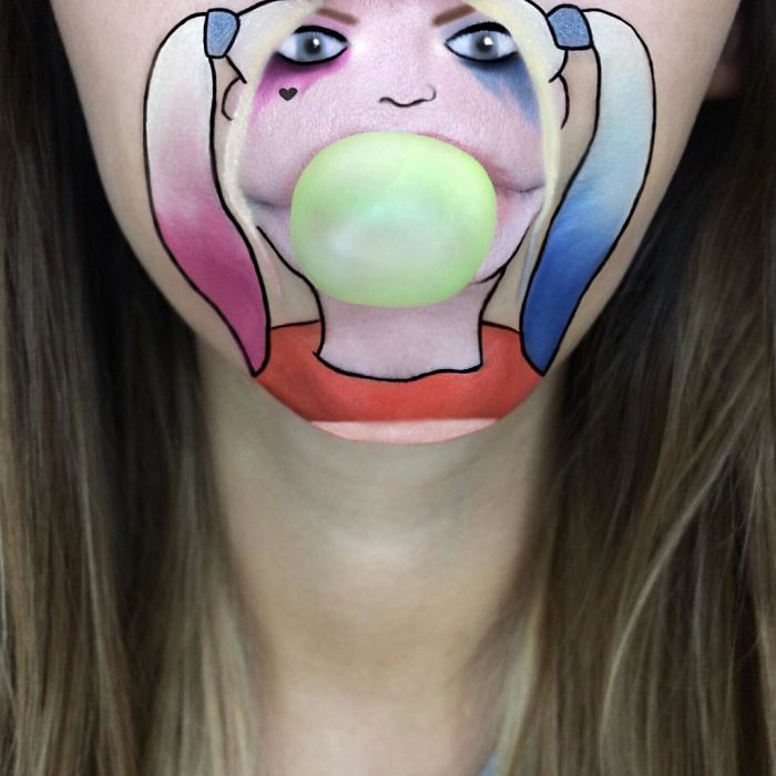 This Artist Turns Her Lips Into Pop Culture Characters