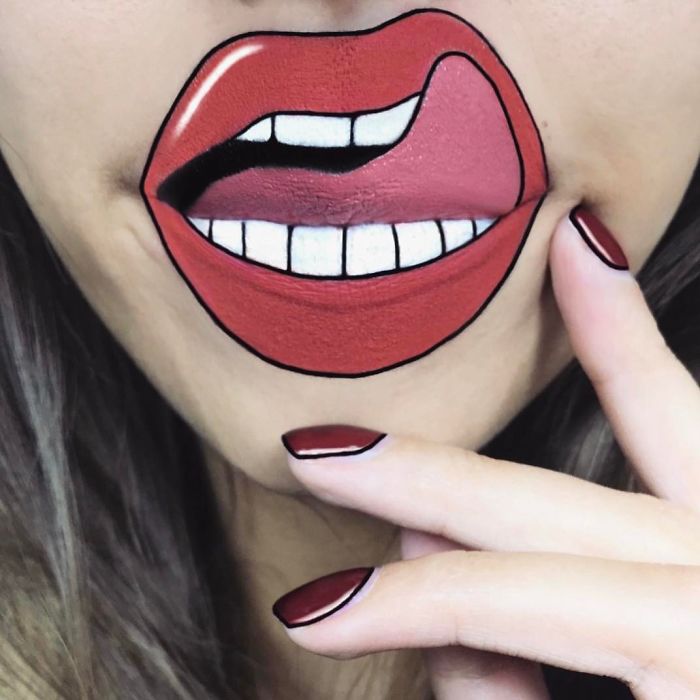 This Artist Turns Her Lips Into Pop Culture Characters