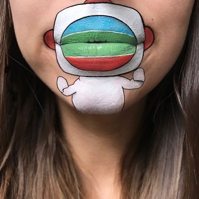 This Artist Turns Her Lips Into Pop Culture Characters