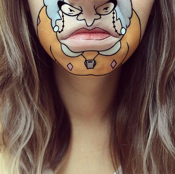 This Artist Turns Her Lips Into Pop Culture Characters