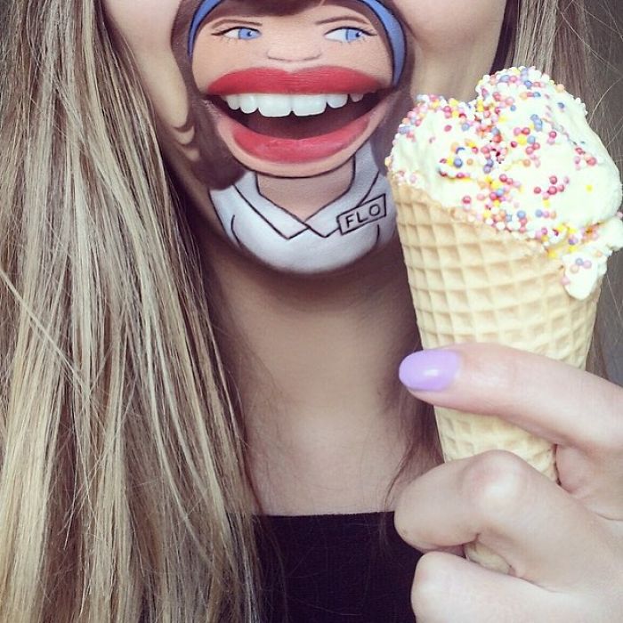 This Artist Turns Her Lips Into Pop Culture Characters