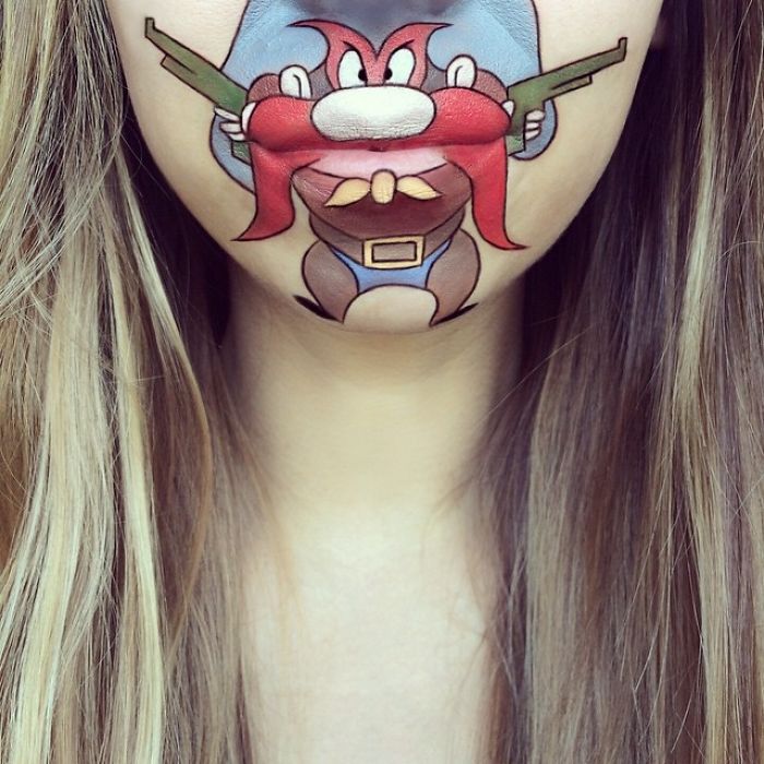 This Artist Turns Her Lips Into Pop Culture Characters