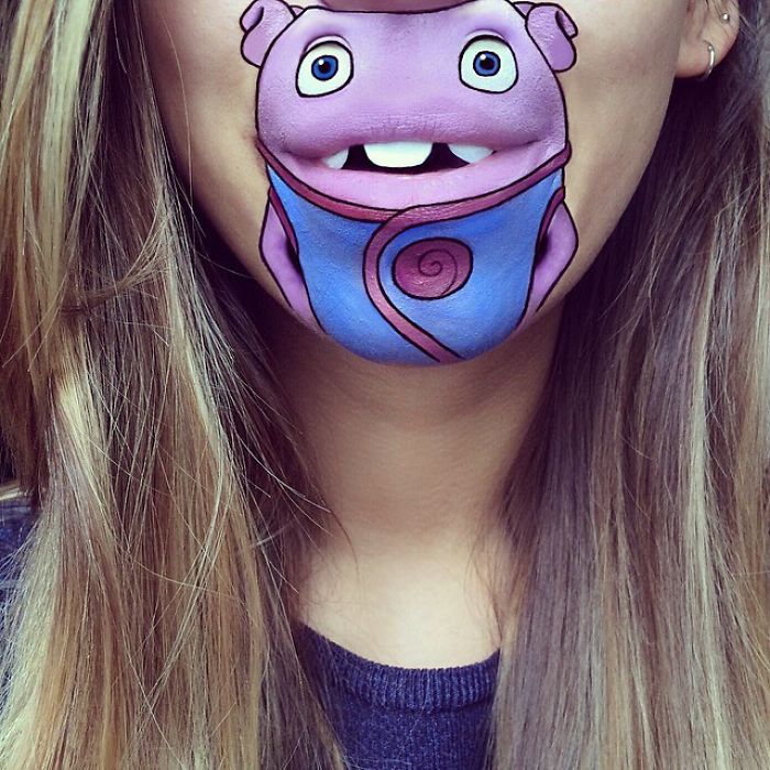 This Artist Turns Her Lips Into Pop Culture Characters