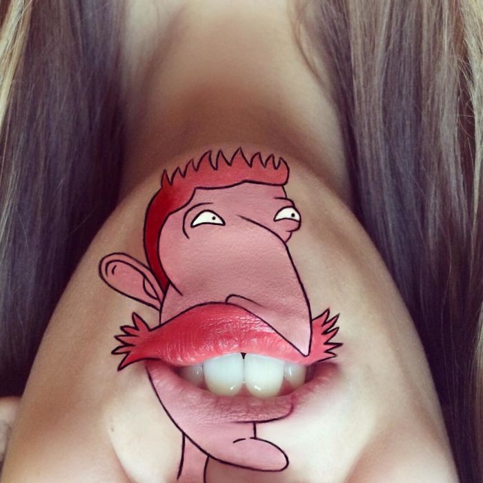 This Artist Turns Her Lips Into Pop Culture Characters