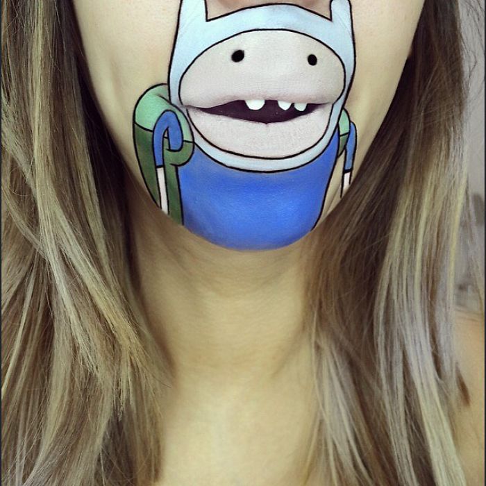 This Artist Turns Her Lips Into Pop Culture Characters