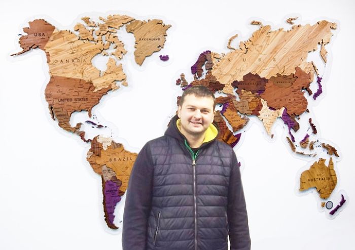 I Create Unique Wooden Maps