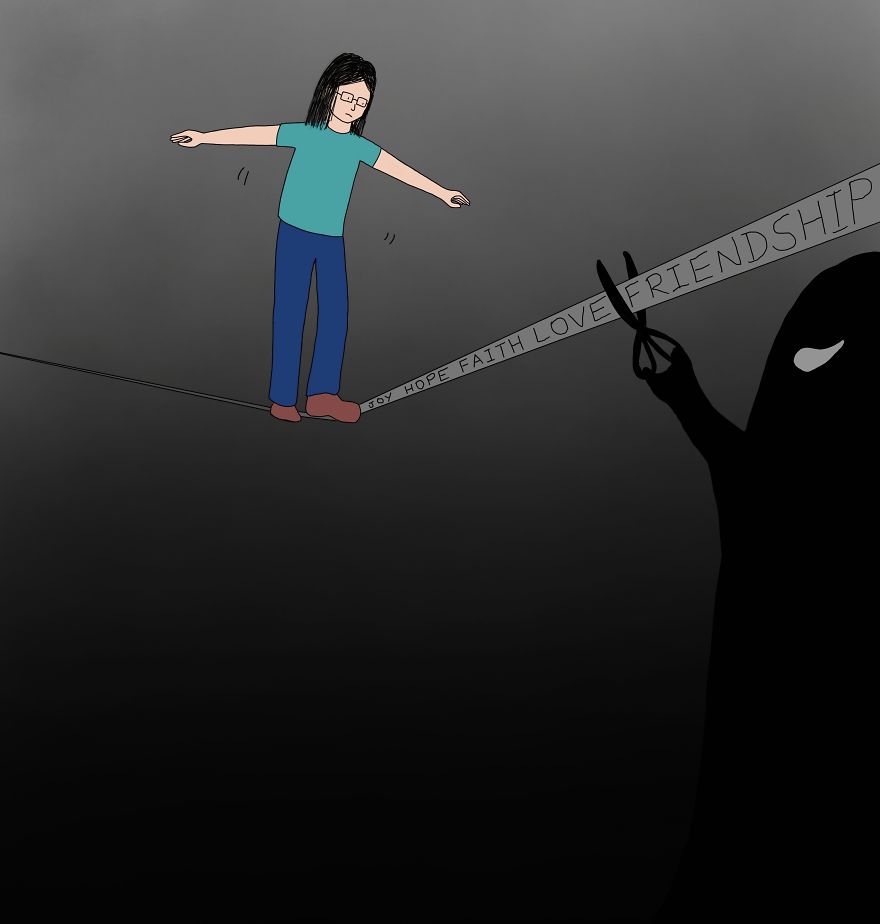 Struggling On The Tightrope