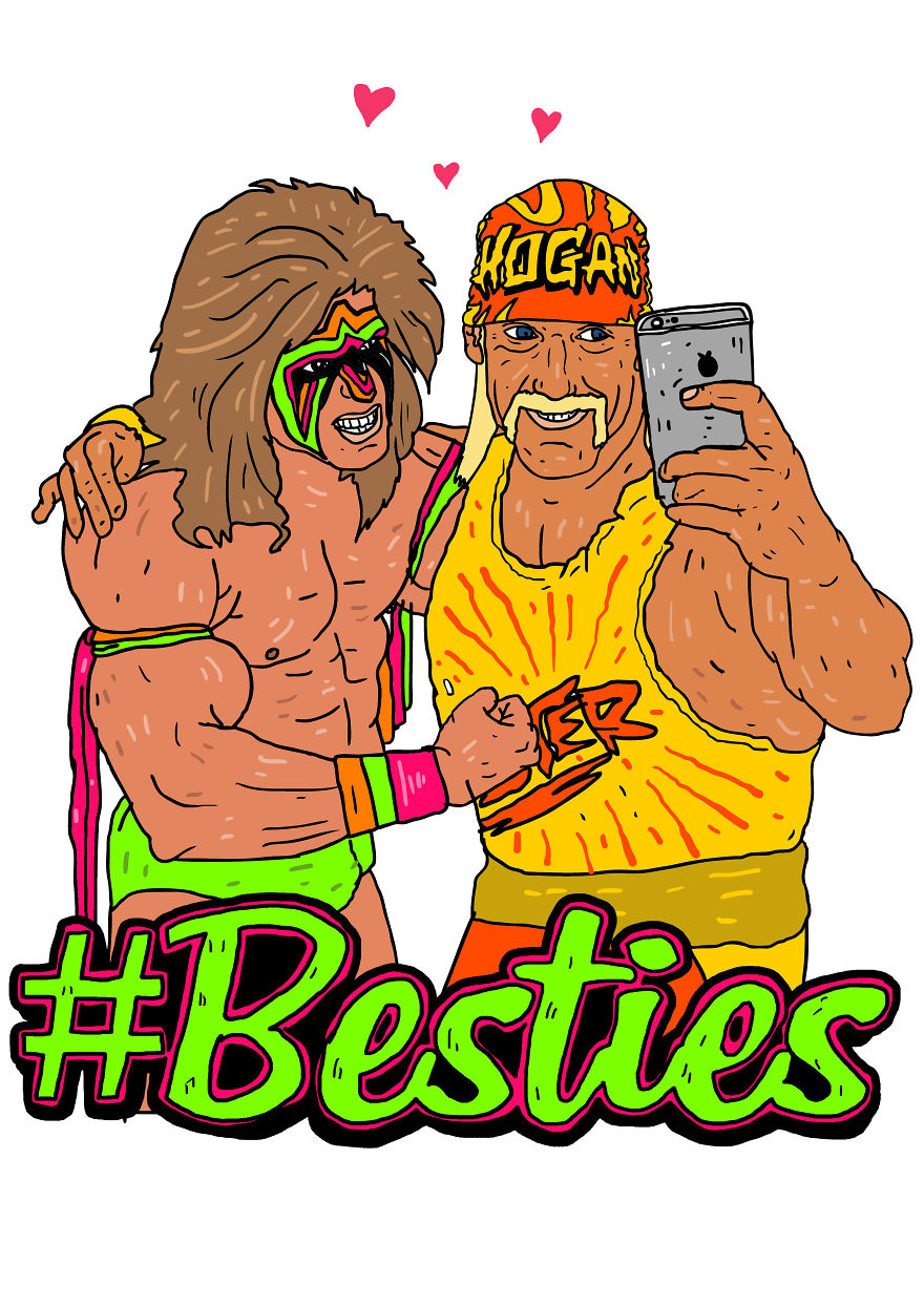 I Drew Famous Heroes And Villains Of Pop Culture Taking A Selfie With Each Other