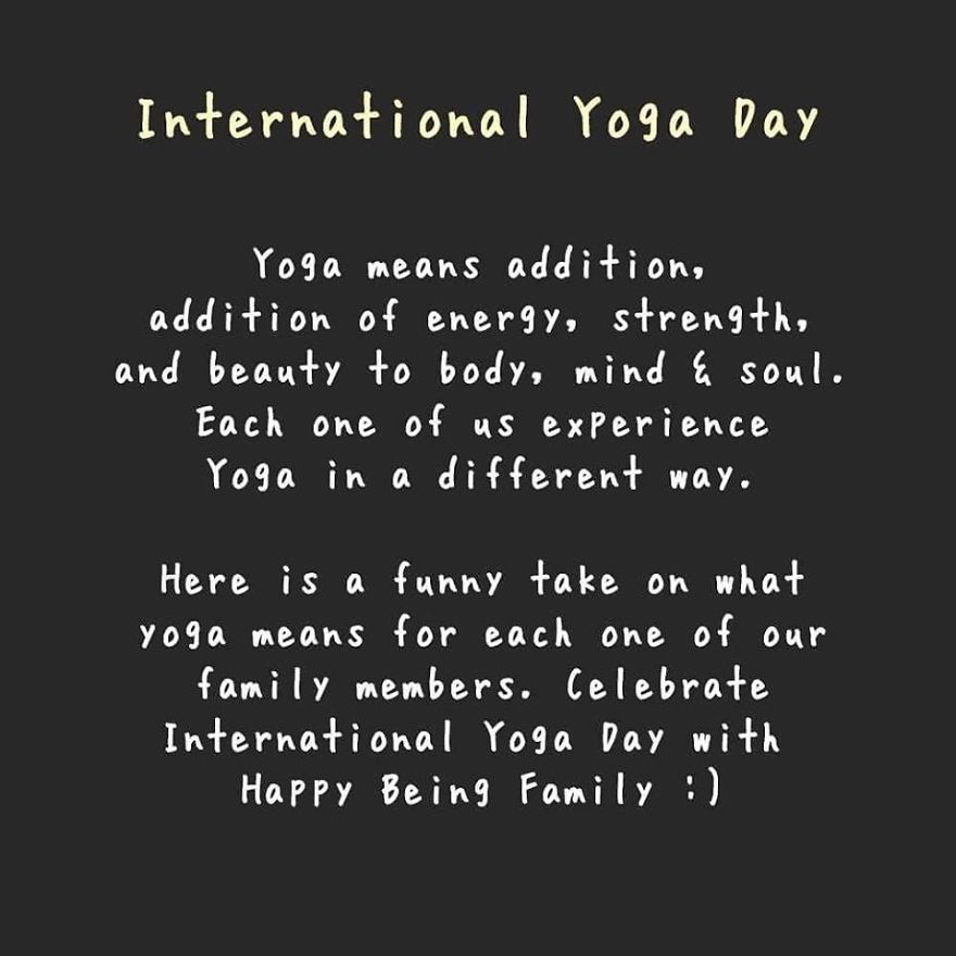 Yoga With Happy Being Family