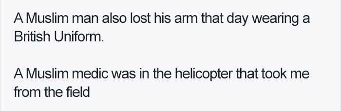 Internet Can't Believe This Amputee Soldier Would Respond Like This To Muslim Man 'Blowing Him Up'